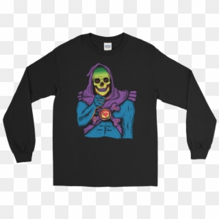 Skeletor Uncle Sam's I Want You Long Sleeve Skull T-shirt - Long-sleeved T-shirt, HD Png Download