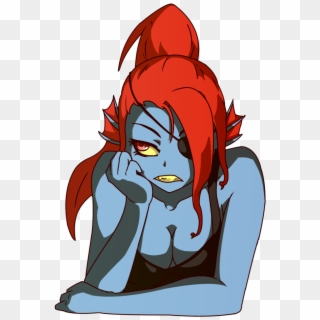 Undertale Red Fictional Character Mammal Cartoon Vertebrate - Anime Undyne, HD Png Download