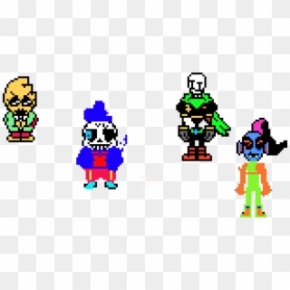 Oceanfell Alphys,,sans,,papyrus And Undyne - Cartoon, HD Png Download