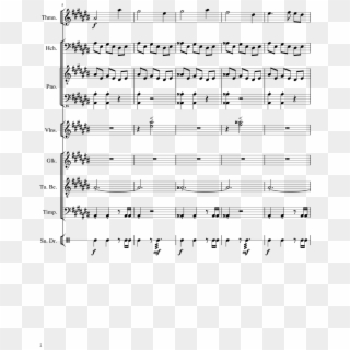 Undyne Sheet Music Composed By Composed By Toby Fox - Sheet Music, HD Png Download