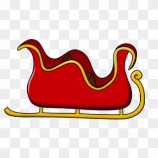 Pictures Of Santa S Sleigh - Clipart Santa's Slay, HD Png Download
