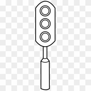 Pedestrian Traffic Light Clipart - Traffic Light Line Art, HD Png Download