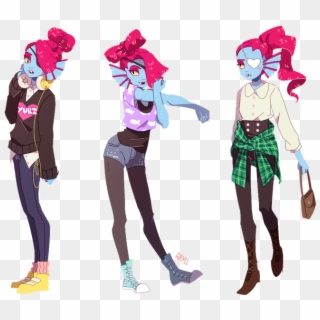 More Fish Fashion Because I Literally Can't Stop Drawing - Undyne All Outfits, HD Png Download
