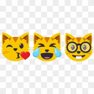 Each Set Will Include 40 Designs Featuring That Emoji - Happy Cat Face Emoji, HD Png Download