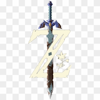 Extract The Sword From The Logo - Breath Of The Wild Rusted Master Sword, HD Png Download
