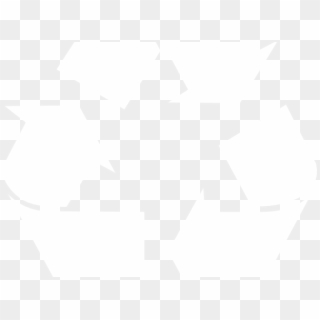 Recycle Logo Png - White Recycle Sign Transparent, Png Download