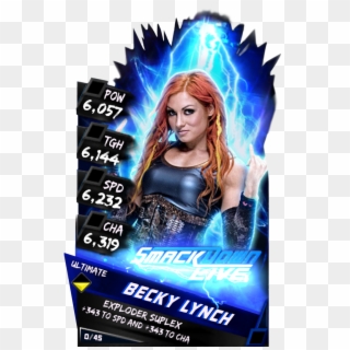 Beckylynch S3 13 Ultimate Zombie Supercard Beckylynch - Becky Lynch Wwe Supercard, HD Png Download
