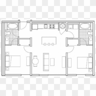 0 For The B2 Oliver Floor Plan - Technical Drawing, HD Png Download
