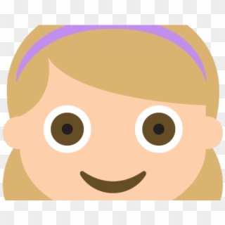 Emoji Face Clipart Girl - Cartoon, HD Png Download