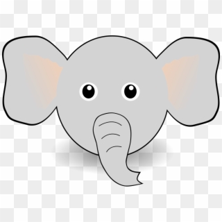 Baby Elephant Face Clipart, HD Png Download