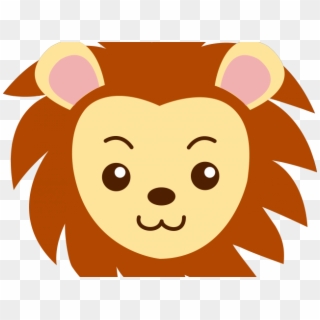 Lion Cartoon Face - Lion Face Drawing Cartoon, HD Png Download