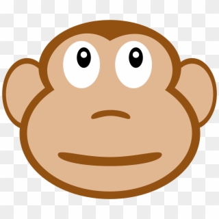 Monkey Face Clipart - Cartoon Monkey Face, HD Png Download