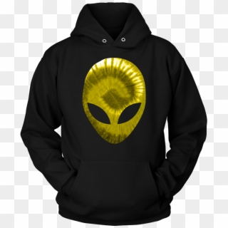 Alien Head Hoodie Extra-terrestrial Yellow Holographic - T-shirt, HD Png Download
