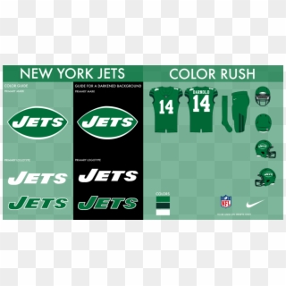 Nyj Color Rush - Logos And Uniforms Of The New York Jets, HD Png Download