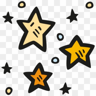 Stars Icon - Clipart Hand Drawn Star, HD Png Download