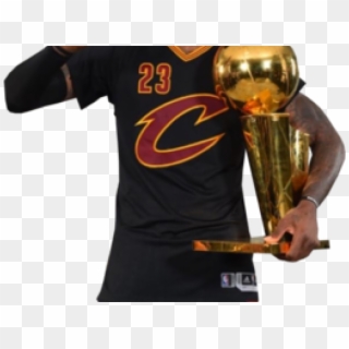 Lebron James With Championship Trophy, HD Png Download