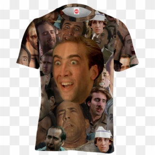 Cage Face Tee, HD Png Download
