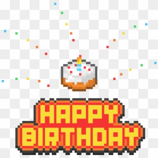 Happy Birthday Pixel Art , Png Download - Pixel Happy Birthday Png, Transparent Png