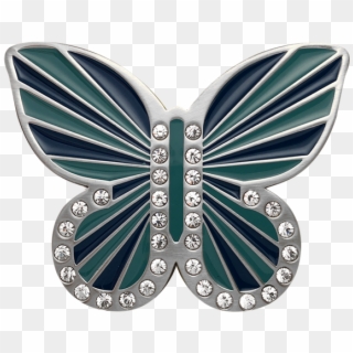 Aqua Blue Butterfly Buckle - Lycaena, HD Png Download