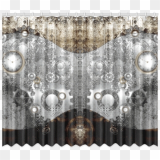 Free Png Download Steampunk, Clocks And Gears Beach - Window Valance, Transparent Png