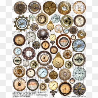 Steampunk Elements Collage Sheet - Steampunk Elements, HD Png Download