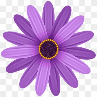 Purple Flower Transparent Png Clip Art Image, Png Download