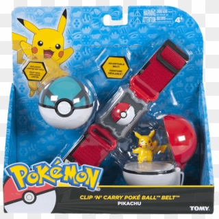 N Carry Poke Ball - Pokemon Clip N Carry Pokeball Belt Pikachu, HD Png Download