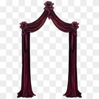 Red Curtain Decor Png Clipart Picture - Curtain Arch Png, Transparent Png