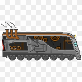 Steampunk Train - Transparent Pixel Train, HD Png Download