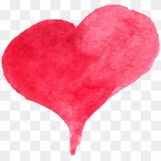 Free Download - Water Color Heart Png, Transparent Png