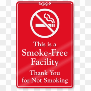 This Is A Smoke Free Facility Wall Sign - Gazi Üniversitesi, HD Png Download