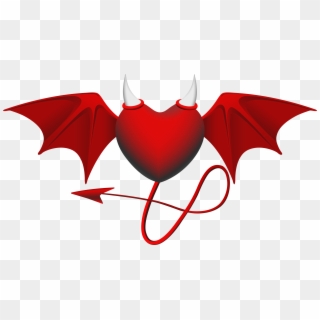 Devil Heart Png Clipart Image - Heart Devil Logo, Transparent Png