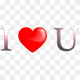 I Love You Written On Heart Png - Png I Love U, Transparent Png