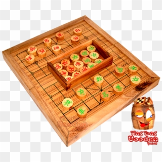 Chinese Chess Game In Wooden Board From Samanea Wood, HD Png Download