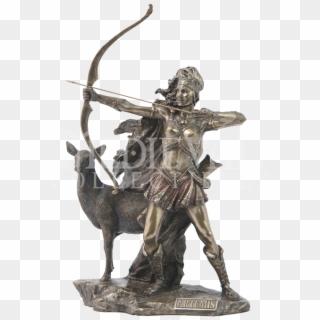 The Goddess Of Hunting And Wilderness Statue - Greek God Artemis Statue, HD Png Download