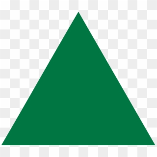 Green Equilateral Triangle Point Up - Dark Green Green Triangle, HD Png Download