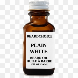 Plain White Beard Oil - Glass Bottle, HD Png Download