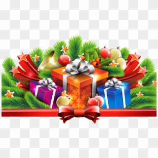 Gifts Png - Row Of Christmas Presents, Transparent Png - 1960x560 ...