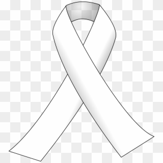 Free Vector Cancer Ribbon - Black Ribbon With Black Background, HD Png Download