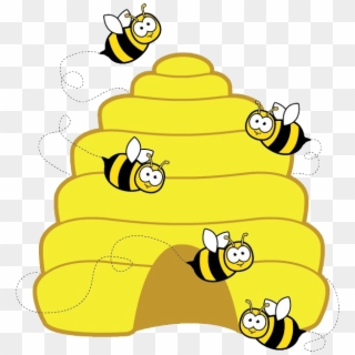Busy Bees Club - Honey Bee Hive Clipart, HD Png Download