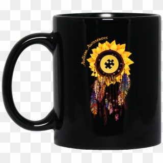 Autism Awareness Dream Catcher Sunflower Mugs - Sunflower Mugs, HD Png Download