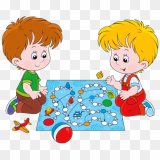 Children Playing Snakes And Ladders Clipart , Png Download - Children Playing With Toys Clipart, Transparent Png