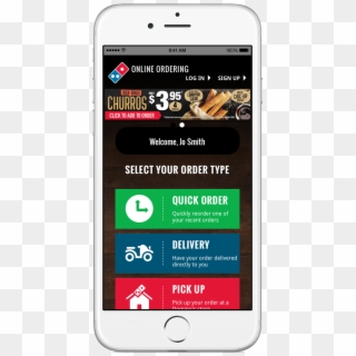 Domino's Online Ordering On Your Iphone, Ipod And Apple - Domino's Pizza App Iphone, HD Png Download