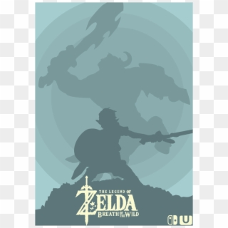 Fan Artbreath Of The Wild Minimalist Poster - Legend Of Zelda Breath Of The Wild Minimalist Poster, HD Png Download