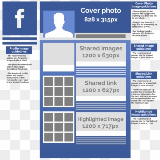 Facebook Page Cover Photo Size - Facebook Image Sizes 2017, HD Png Download