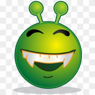 Alien Smiley Emoji Emotion Emoticon Computer - Alien Smiley, HD Png Download