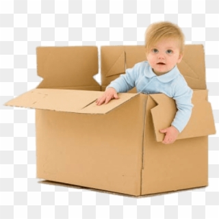 Free Png Download Child In Cardboard Box Png Images - Baby In Carton Box, Transparent Png