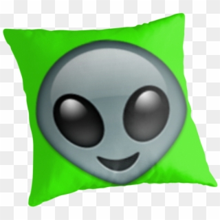 Alien Emoji Throw Pillows By Nojams - Throw Pillow, HD Png Download