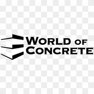 World Of Concrete Logo Black And White - World Of Concrete, HD Png Download