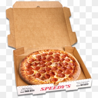 Pepperoni Pizza In Box , Png Download, Transparent Png